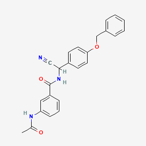 N-{[4-(benzyloxy)phenyl](cyano)methyl}-3-acetamidobenzamide