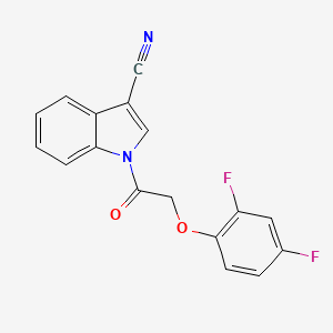1-[(2,4-difluorophenoxy)acetyl]-1H-indole-3-carbonitrile