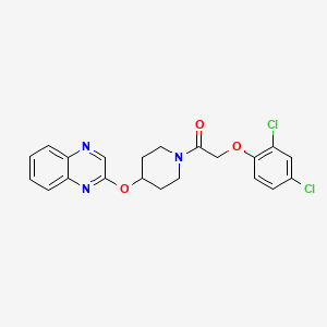 2-(2,4-Dichlorophenoxy)-1-(4-(quinoxalin-2-yloxy)piperidin-1-yl)ethanone
