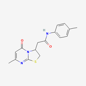 2-(7-methyl-5-oxo-3,5-dihydro-2H-thiazolo[3,2-a]pyrimidin-3-yl)-N-(p-tolyl)acetamide
