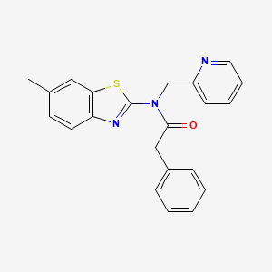 N-(6-methylbenzo[d]thiazol-2-yl)-2-phenyl-N-(pyridin-2-ylmethyl)acetamide