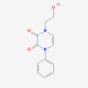 1-(2-Hydroxyethyl)-4-phenylpyrazine-2,3-dione