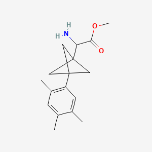 Methyl 2-amino-2-[3-(2,4,5-trimethylphenyl)-1-bicyclo[1.1.1]pentanyl]acetate