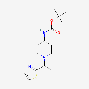 tert-Butyl (1-(1-(thiazol-2-yl)ethyl)piperidin-4-yl)carbamate
