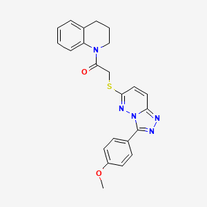 1-(3,4-dihydroquinolin-1(2H)-yl)-2-((3-(4-methoxyphenyl)-[1,2,4]triazolo[4,3-b]pyridazin-6-yl)thio)ethanone