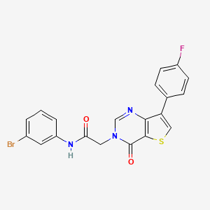 N-(3-bromophenyl)-2-[7-(4-fluorophenyl)-4-oxothieno[3,2-d]pyrimidin-3(4H)-yl]acetamide