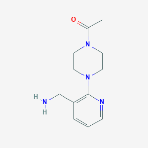 1-[2-(4-Acetylpiperazin-1-yl)pyridin-3-yl]methanamine