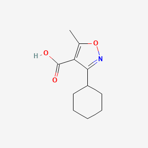 3-Cyclohexyl-5-methyl-1,2-oxazole-4-carboxylic acid