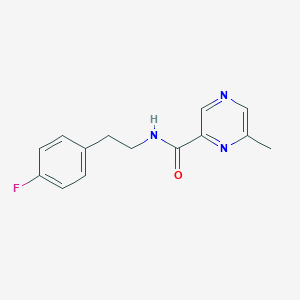 N-[2-(4-fluorophenyl)ethyl]-6-methylpyrazine-2-carboxamide
