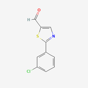 2-(3-Chlorophenyl)-1,3-thiazole-5-carbaldehyde