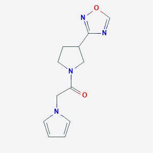 1-(3-(1,2,4-oxadiazol-3-yl)pyrrolidin-1-yl)-2-(1H-pyrrol-1-yl)ethanone