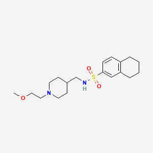 N-((1-(2-methoxyethyl)piperidin-4-yl)methyl)-5,6,7,8-tetrahydronaphthalene-2-sulfonamide