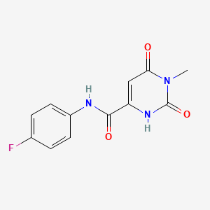 N-(4-fluorophenyl)-6-hydroxy-1-methyl-2-oxo-1,2-dihydro-4-pyrimidinecarboxamide