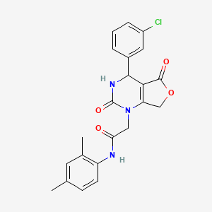 2-(4-(3-chlorophenyl)-2,5-dioxo-3,4-dihydrofuro[3,4-d]pyrimidin-1(2H,5H,7H)-yl)-N-(2,4-dimethylphenyl)acetamide