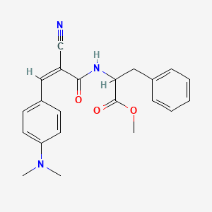 Methyl 2-[[(Z)-2-cyano-3-[4-(dimethylamino)phenyl]prop-2-enoyl]amino]-3-phenylpropanoate