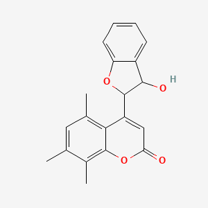 4-(3-hydroxy-2,3-dihydro-1-benzofuran-2-yl)-5,7,8-trimethyl-2H-chromen-2-one