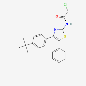 molecular formula C25H29ClN2OS B2752484 N-[bis(4-tert-butylphenyl)-1,3-thiazol-2-yl]-2-chloroacetamide CAS No. 554404-35-2