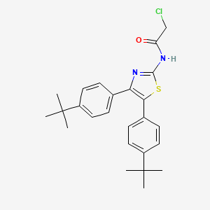N-[bis(4-tert-butylphenyl)-1,3-thiazol-2-yl]-2-chloroacetamide