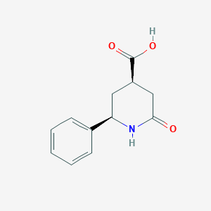 (4R,6R)-2-Oxo-6-phenylpiperidine-4-carboxylic acid