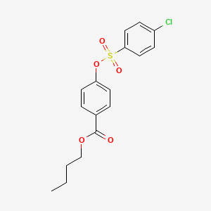 Butyl 4-(4-chlorophenyl)sulfonyloxybenzoate