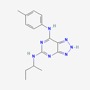 molecular formula C15H19N7 B2752495 N5-(butan-2-yl)-N7-(4-methylphenyl)-3H-[1,2,3]triazolo[4,5-d]pyrimidine-5,7-diamine CAS No. 1334374-03-6