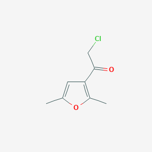 molecular formula C8H9ClO2 B2752500 2-Chloro-1-(2,5-dimethylfuran-3-yl)ethan-1-one CAS No. 1315575-30-4