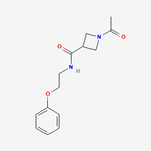 1-acetyl-N-(2-phenoxyethyl)azetidine-3-carboxamide