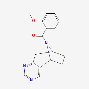 (2-methoxyphenyl)((5R,8S)-6,7,8,9-tetrahydro-5H-5,8-epiminocyclohepta[d]pyrimidin-10-yl)methanone