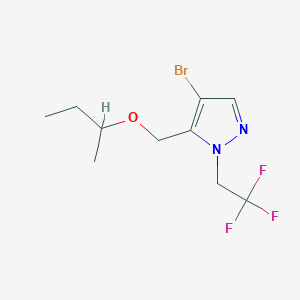 4-bromo-5-(sec-butoxymethyl)-1-(2,2,2-trifluoroethyl)-1H-pyrazole