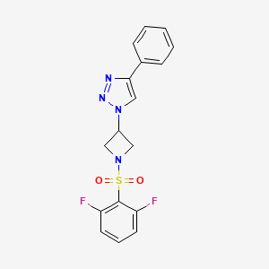1-(1-((2,6-difluorophenyl)sulfonyl)azetidin-3-yl)-4-phenyl-1H-1,2,3-triazole