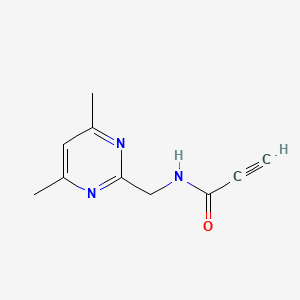 N-((4,6-dimethylpyrimidin-2-yl)methyl)propiolamide