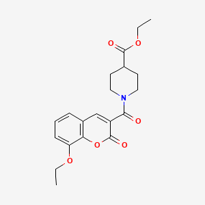 Ethyl 1-(8-ethoxy-2-oxochromene-3-carbonyl)piperidine-4-carboxylate