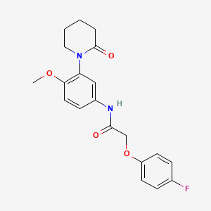 2-(4-fluorophenoxy)-N-(4-methoxy-3-(2-oxopiperidin-1-yl)phenyl)acetamide