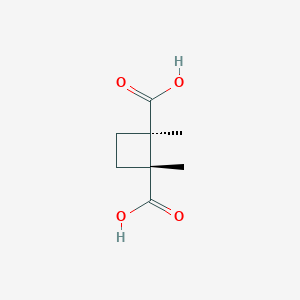molecular formula C8H12O4 B2752547 trans-1,2-Dimethylcyclobutane-1,2-dicarboxylic acid CAS No. 23472-39-1