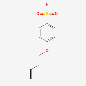 molecular formula C10H11FO3S B2752551 4-(But-3-en-1-yloxy)benzenesulfonyl fluoride CAS No. 2172495-57-5