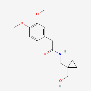 2-(3,4-dimethoxyphenyl)-N-((1-(hydroxymethyl)cyclopropyl)methyl)acetamide