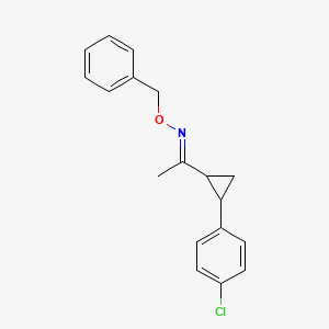 1-[2-(4-chlorophenyl)cyclopropyl]-1-ethanone O-benzyloxime