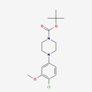 molecular formula C16H23ClN2O3 B2752571 Tert-butyl 4-(4-chloro-3-methoxyphenyl)piperazine-1-carboxylate CAS No. 1010073-85-4
