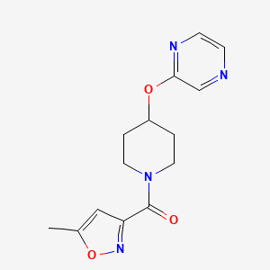 (5-Methylisoxazol-3-yl)(4-(pyrazin-2-yloxy)piperidin-1-yl)methanone