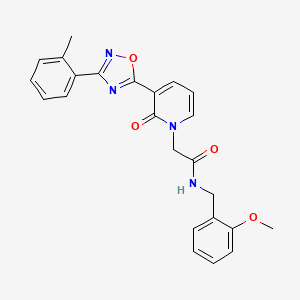 N-(2-methoxybenzyl)-2-(2-oxo-3-(3-(o-tolyl)-1,2,4-oxadiazol-5-yl)pyridin-1(2H)-yl)acetamide
