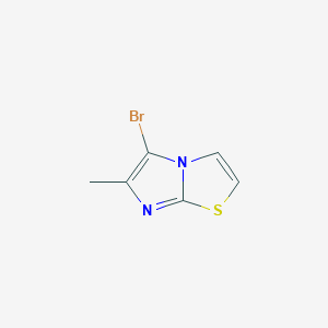 molecular formula C6H5BrN2S B2752610 5-Bromo-6-methylimidazo[2,1-b][1,3]thiazole CAS No. 134670-13-6