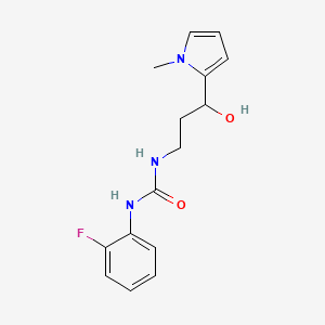 1-(2-fluorophenyl)-3-(3-hydroxy-3-(1-methyl-1H-pyrrol-2-yl)propyl)urea