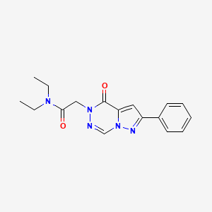 molecular formula C17H19N5O2 B2752618 N,N-diethyl-2-(4-oxo-2-phenylpyrazolo[1,5-d][1,2,4]triazin-5(4H)-yl)acetamide CAS No. 1219841-81-2