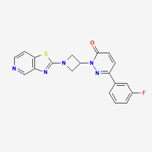 6-(3-Fluorophenyl)-2-[1-([1,3]thiazolo[4,5-c]pyridin-2-yl)azetidin-3-yl]pyridazin-3-one