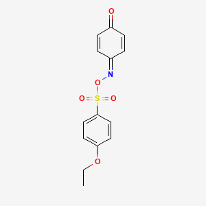 molecular formula C14H13NO5S B2752626 4-((((4-Ethoxyphenyl)sulfonyl)oxy)imino)cyclohexa-2,5-dienone CAS No. 494827-26-8