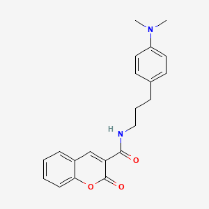 molecular formula C21H22N2O3 B2752667 N-(3-(4-(dimethylamino)phenyl)propyl)-2-oxo-2H-chromene-3-carboxamide CAS No. 953197-03-0