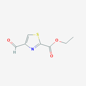 molecular formula C7H7NO3S B2752668 Ethyl 4-formyl-1,3-thiazole-2-carboxylate CAS No. 1447914-90-0