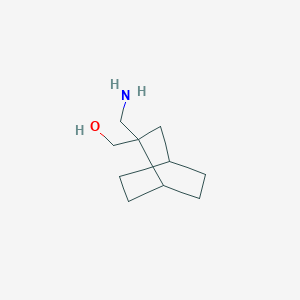 molecular formula C10H19NO B2752672 (2-(Aminomethyl)bicyclo[2.2.2]octan-2-yl)methanol CAS No. 2219371-07-8