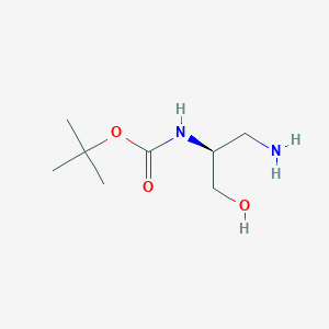 tert-Butyl N-[(2S)-1-amino-3-hydroxypropan-2-yl]carbamate