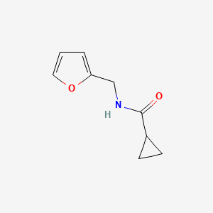 molecular formula C9H11NO2 B2752702 N-(furan-2-ylmethyl)cyclopropanecarboxamide CAS No. 540791-34-2